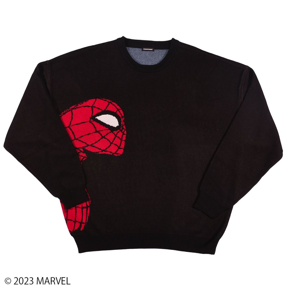 MARVEL】スパイダーマン/WITH GREAT POWER/ジャガードニット(PONEYCOMB