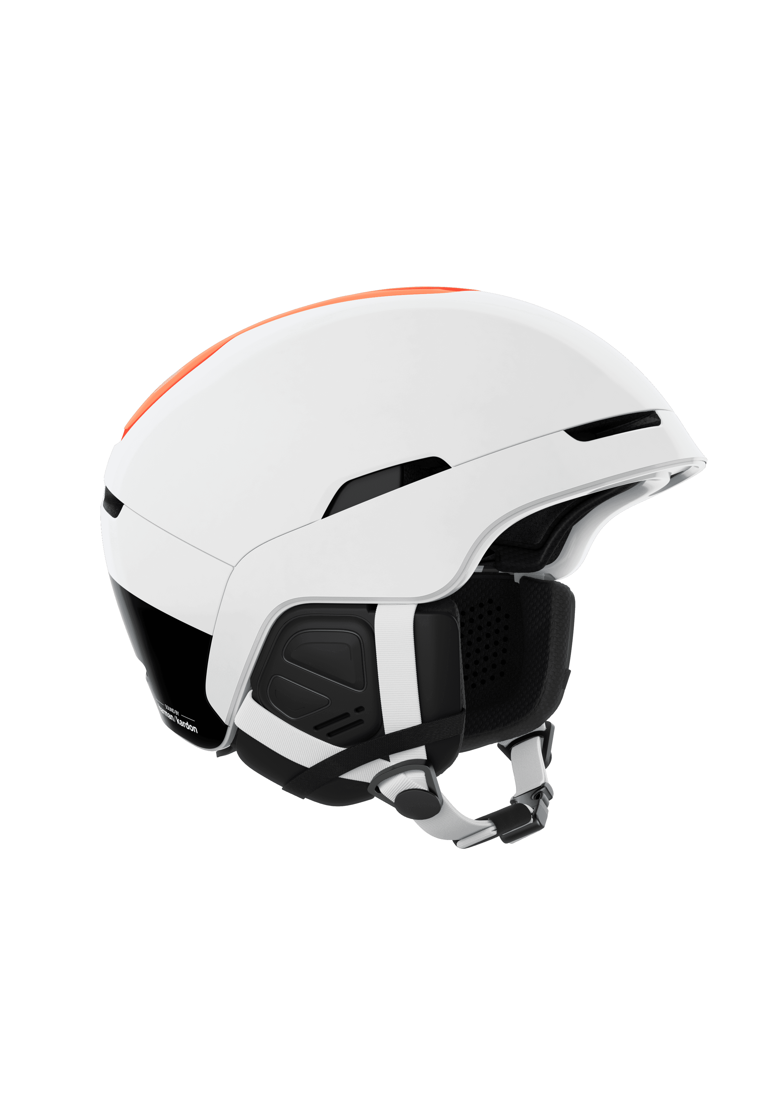 Obex Connect Ski Helmet in Hydrogen White/Fluorescent Orange AVIP
