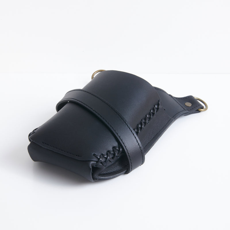 シザーケース mano ブラック 本革 5丁 – POCKE