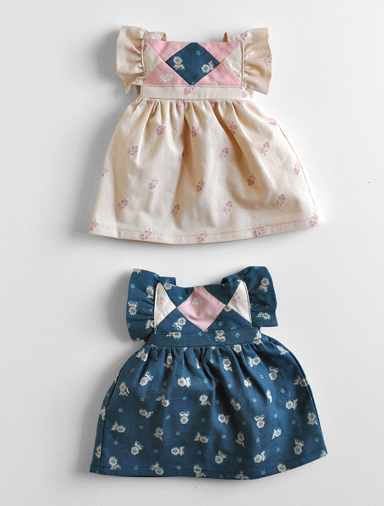 apolina kids□Wendy Dress Patchwork Cotton woven embroidered dress