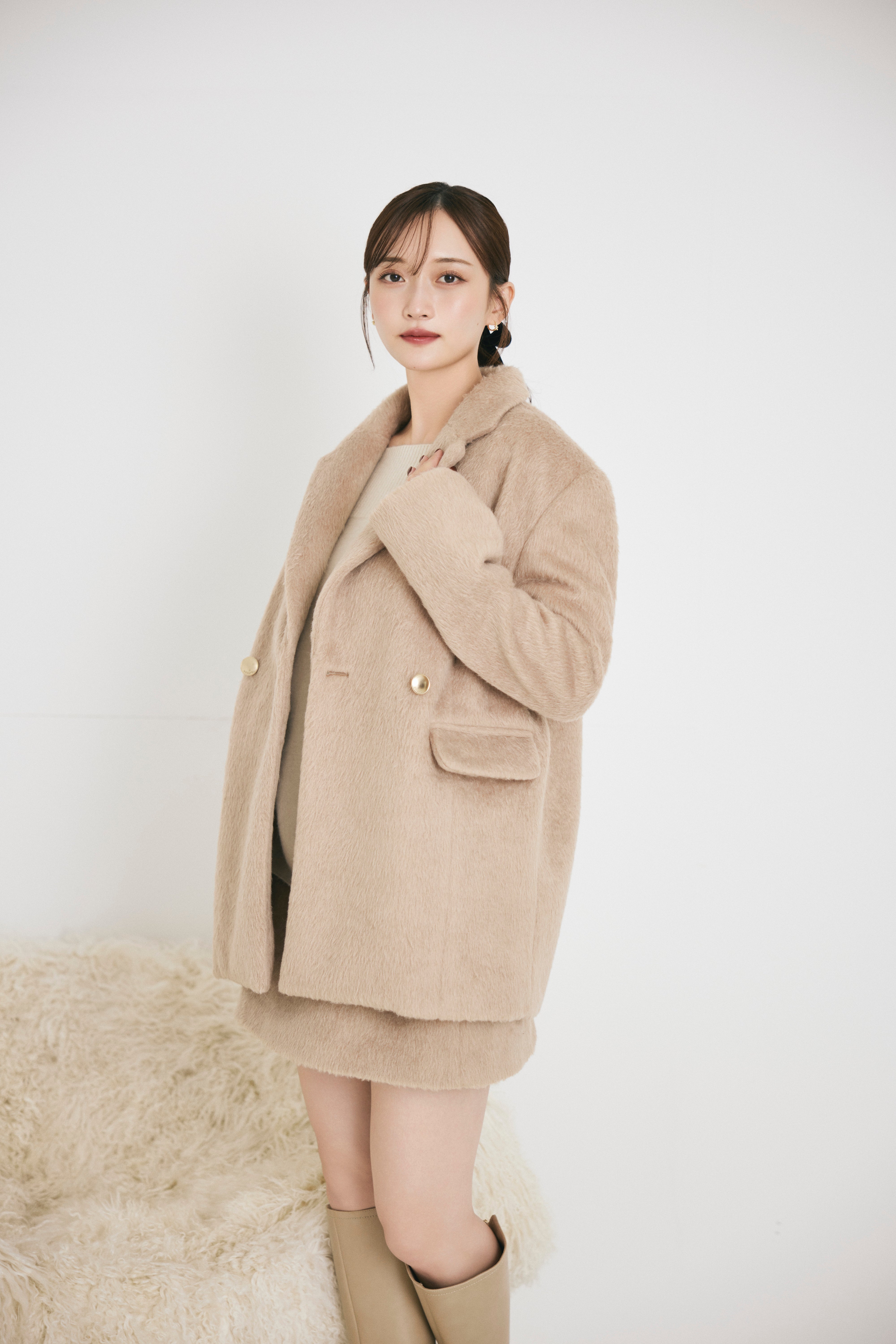 シャギージャケットコート – poláura OFFICIAL ONLINE STORE