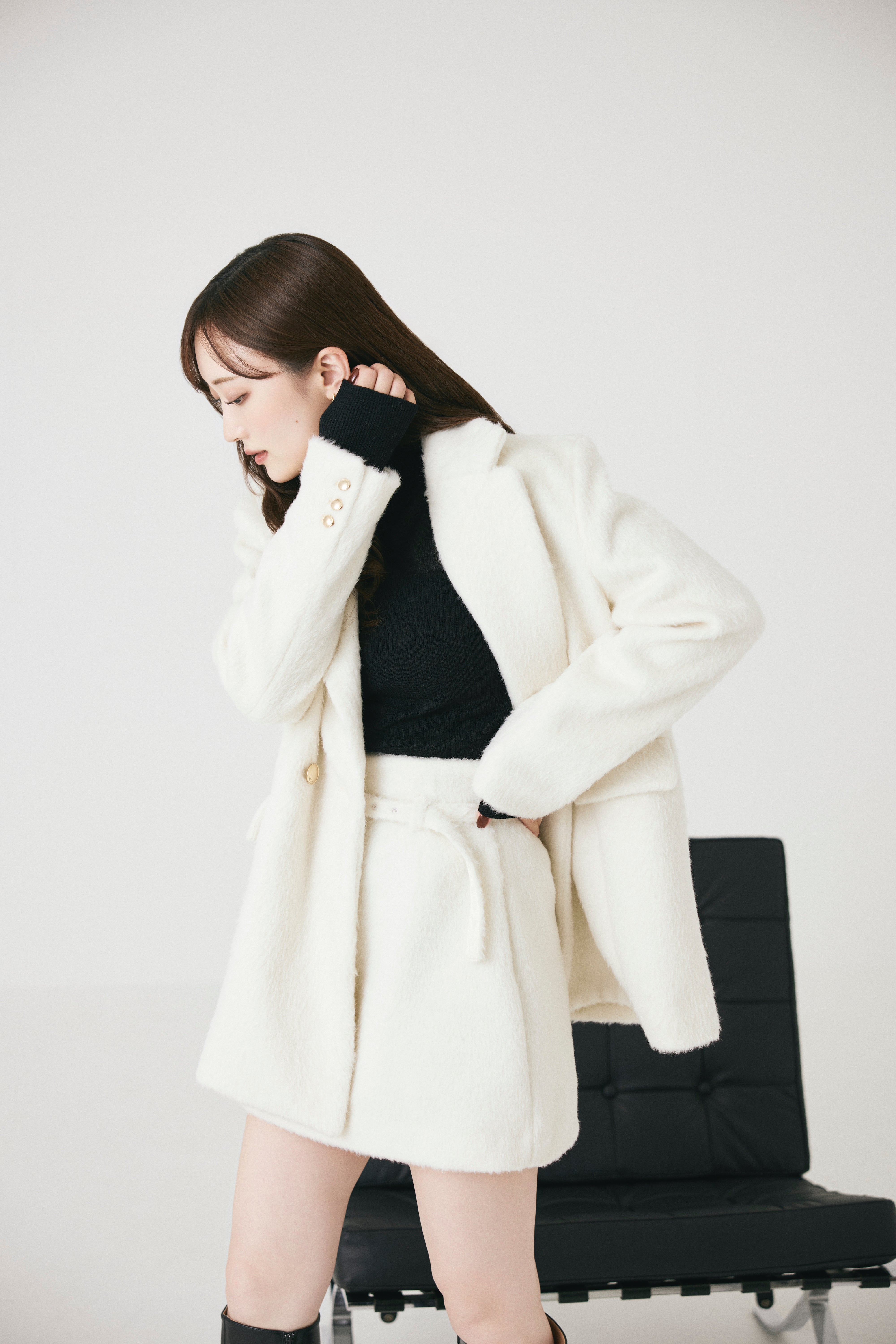 シャギージャケットコート – poláura OFFICIAL ONLINE STORE