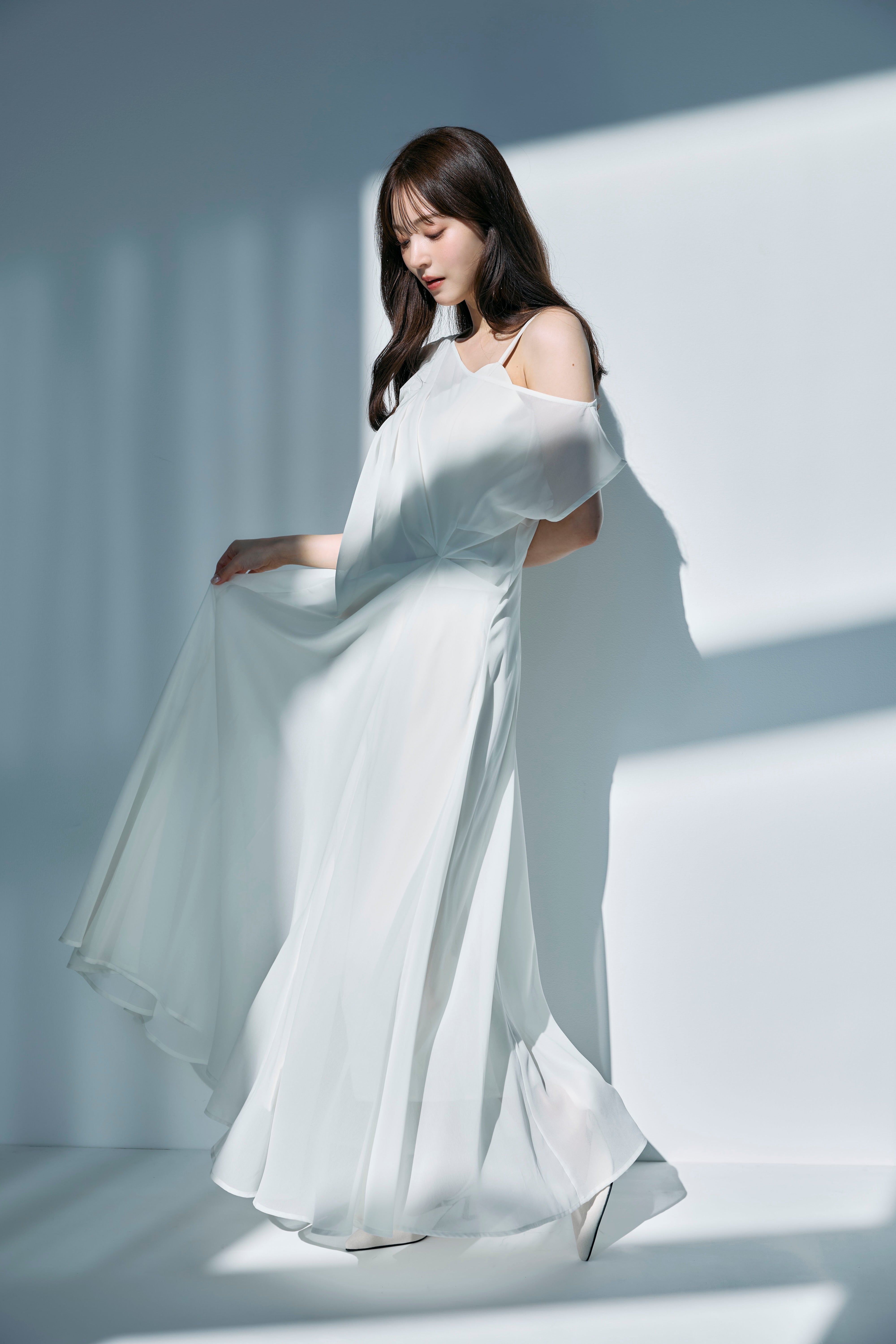 ワンショルダータックシアードレス – poláura OFFICIAL ONLINE STORE