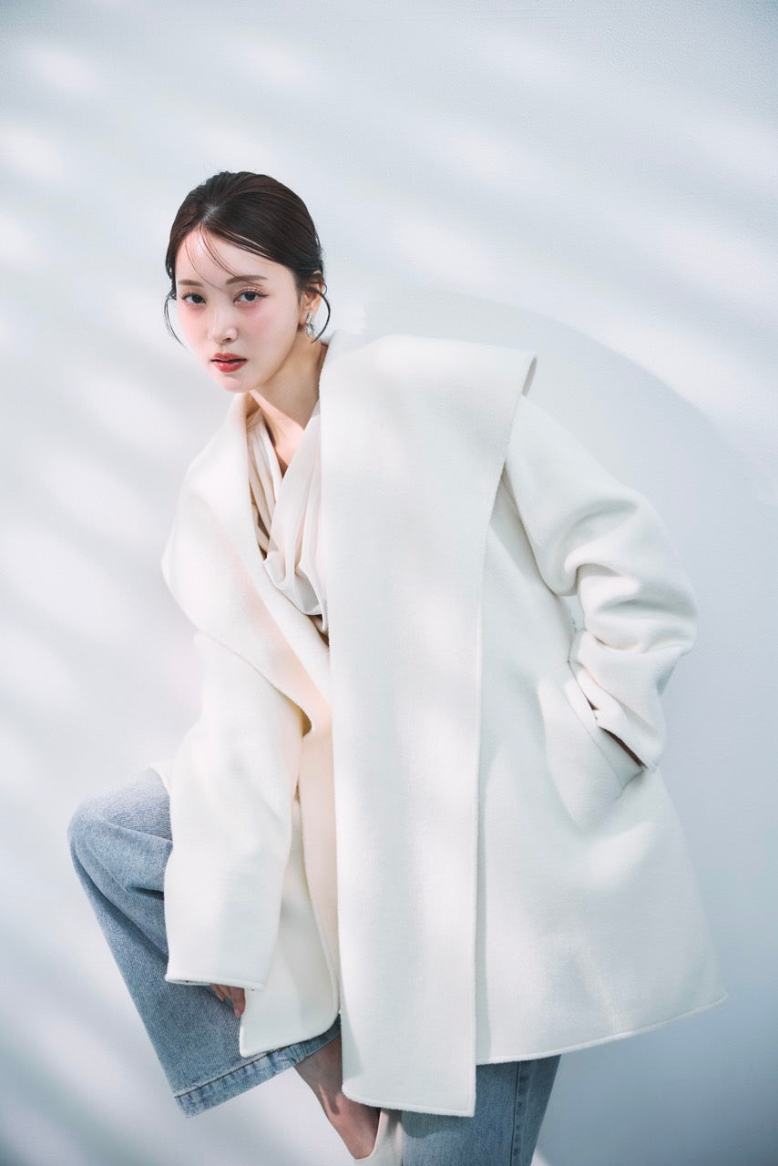 ショールカラーウールミドルコート – poláura OFFICIAL ONLINE STORE