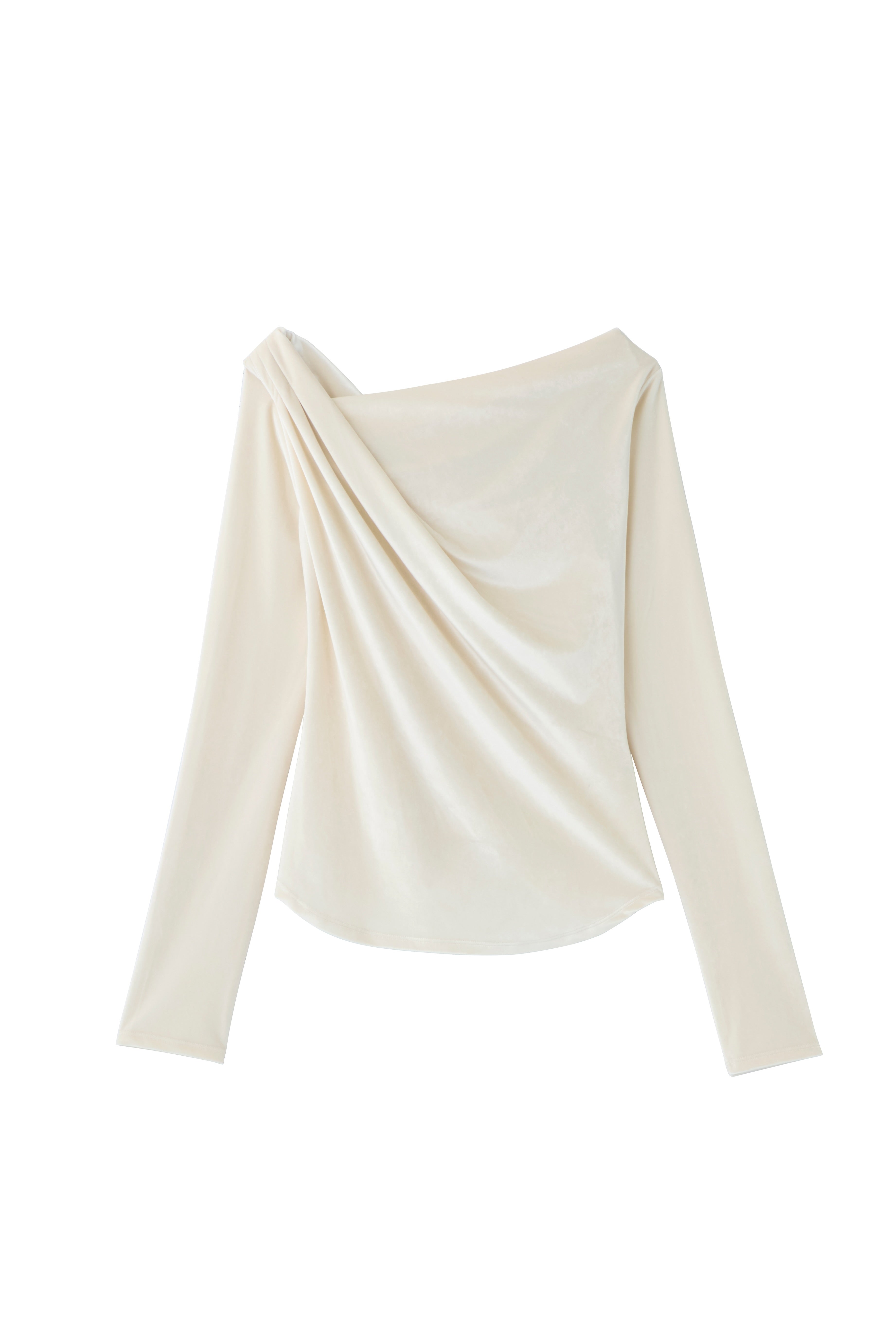 グロッシーベロアドレープトップス – poláura OFFICIAL ONLINE STORE