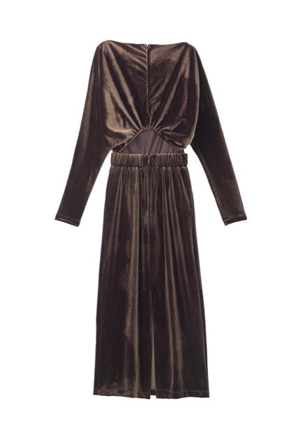 グロッシーベロアドレープドレス – poláura OFFICIAL ONLINE STORE