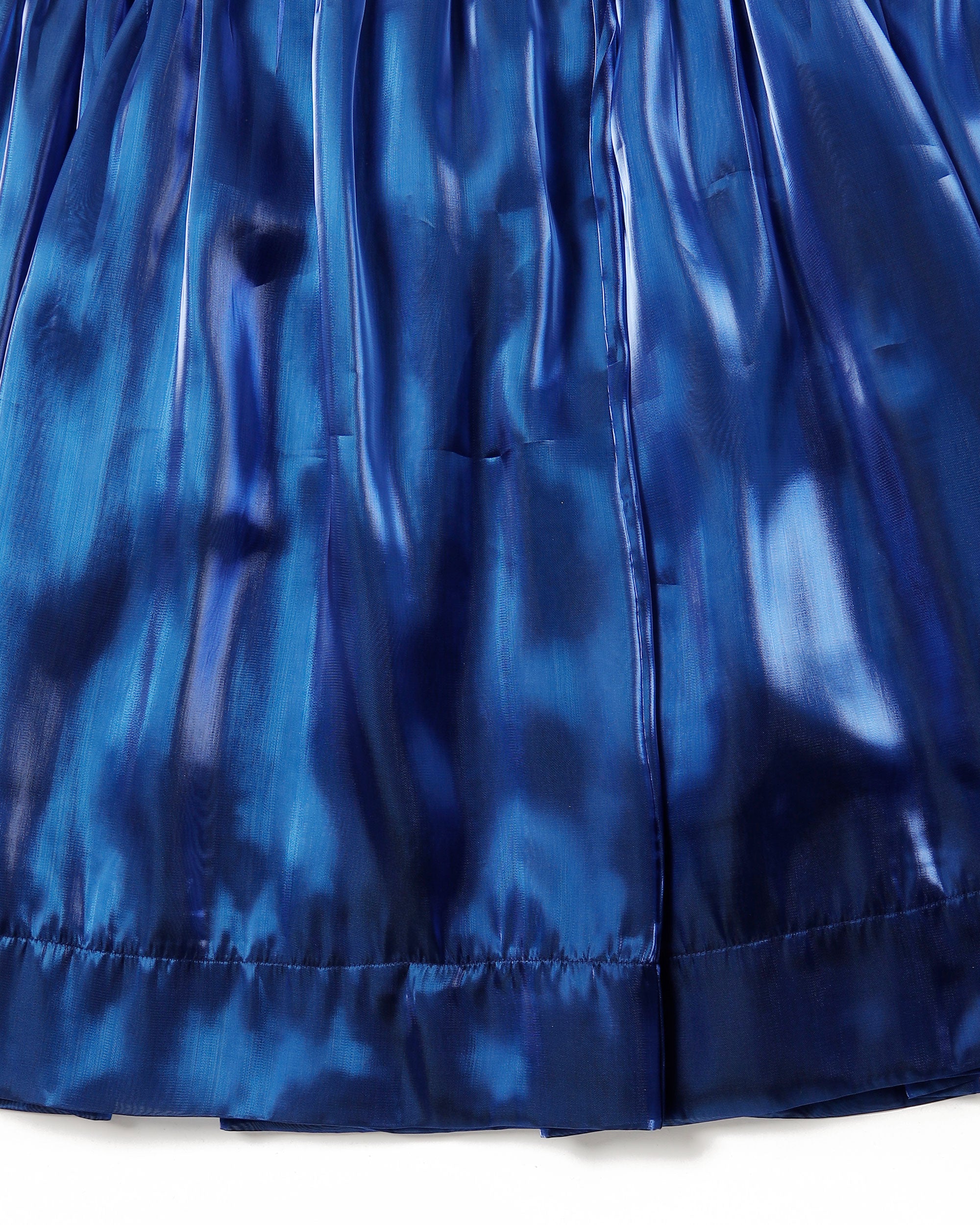 Organdy tiered cami dress (Navy)