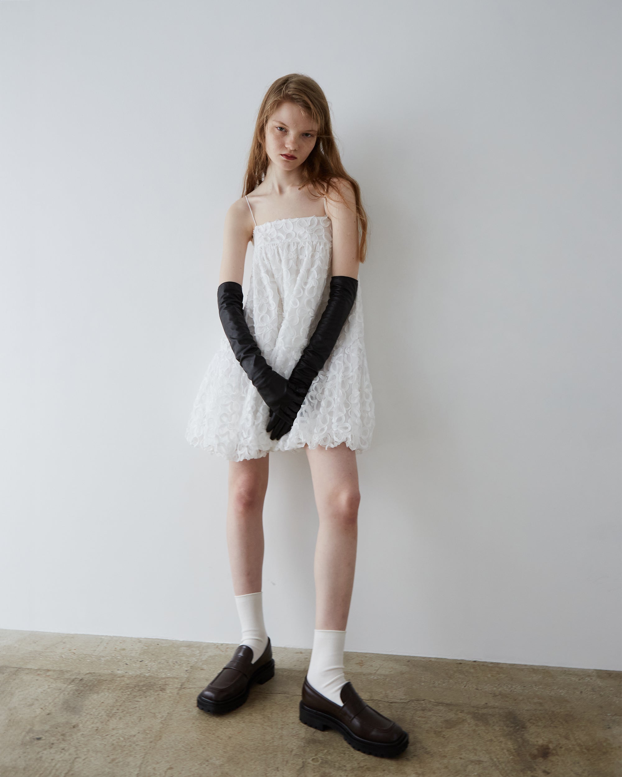 Flower tulle balloon tunic