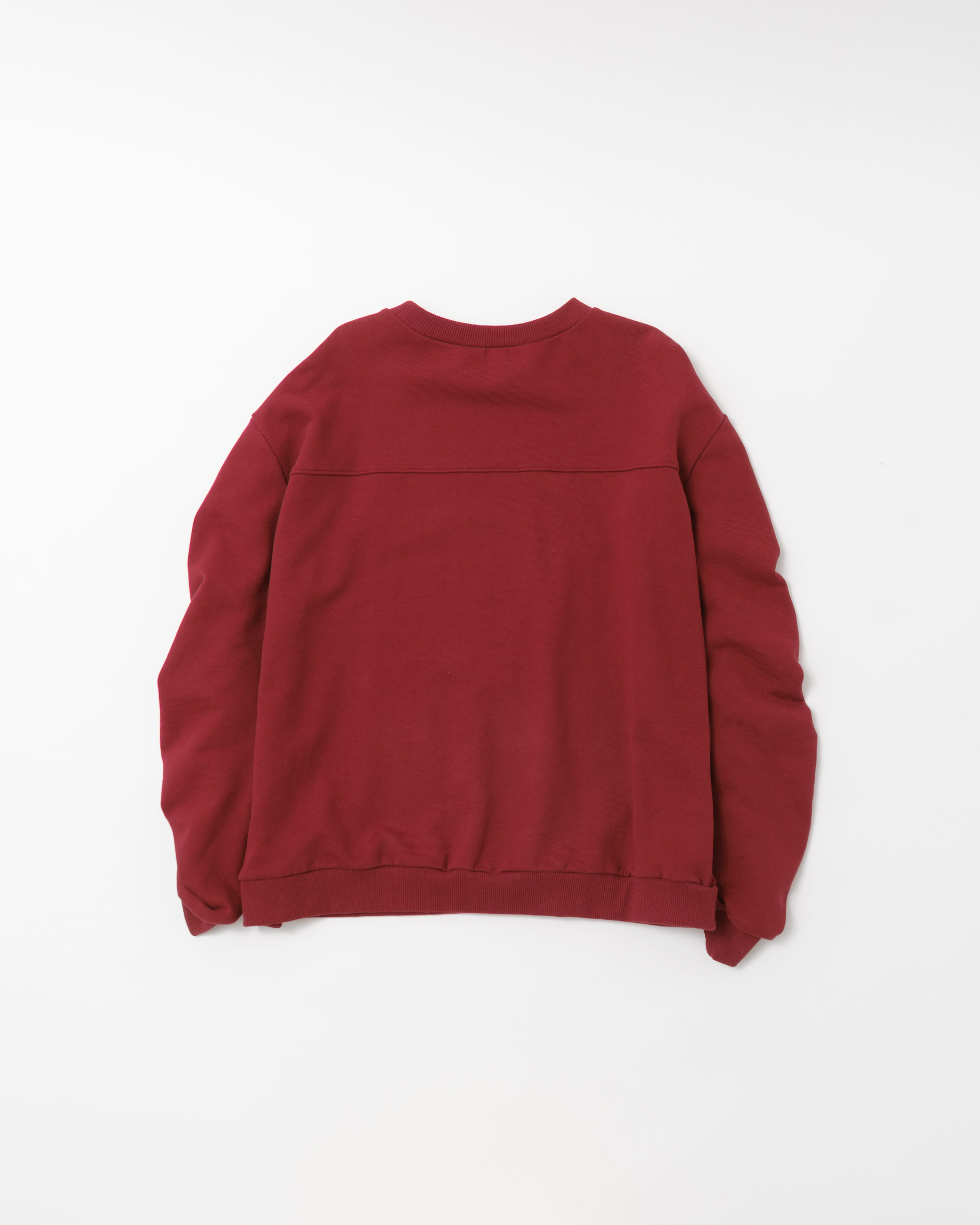 Gather sleeve sweatshirt