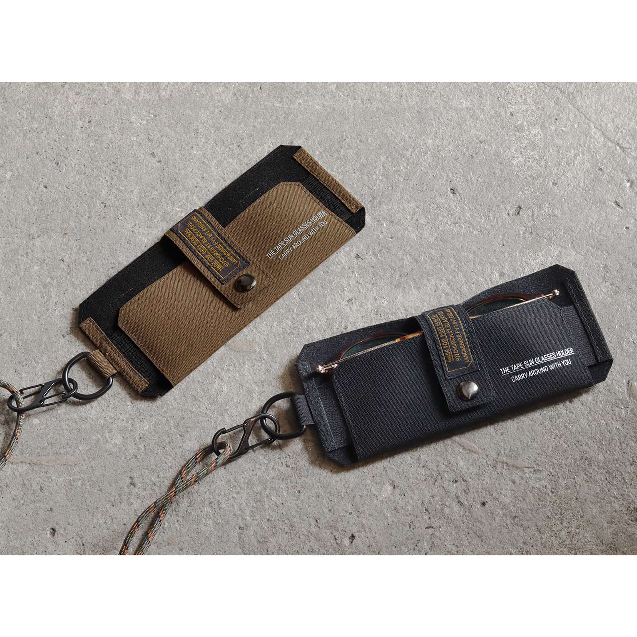 TAPE SUN GLASSES HOLDER / テープサングラスホルダー - BLACK