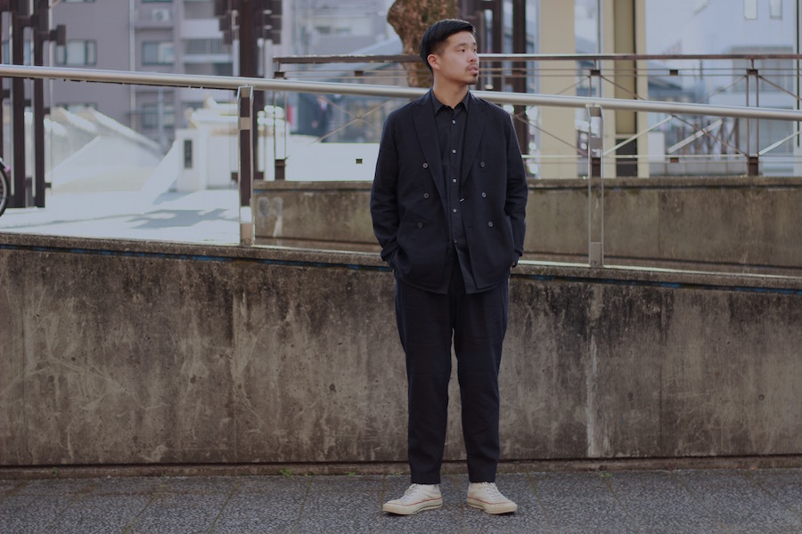 COMOLI - リネンウール Wジャケット & 2タックパンツ: VIOLA STELLA