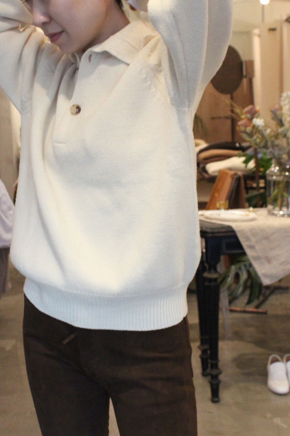 AURALEE - HARD TWIST MERINO KNIT BIG POLO: VIOLA STELLA women's blog