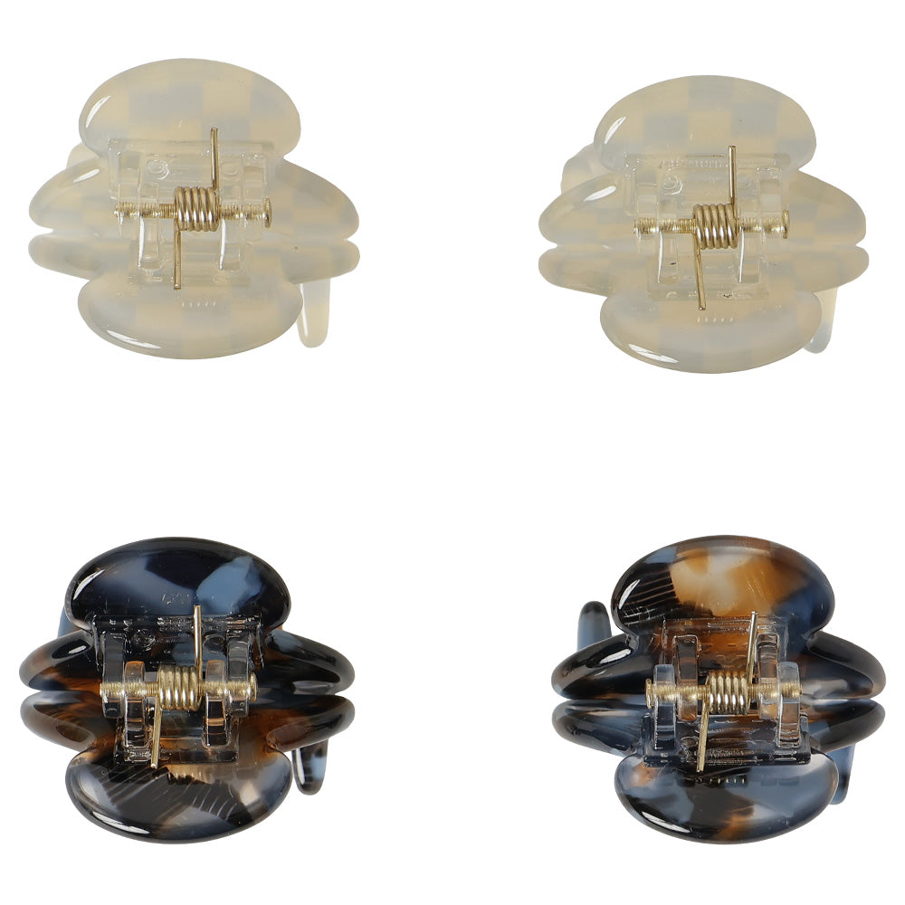 petit petit hair clip navy＆dusty blue – POTETE