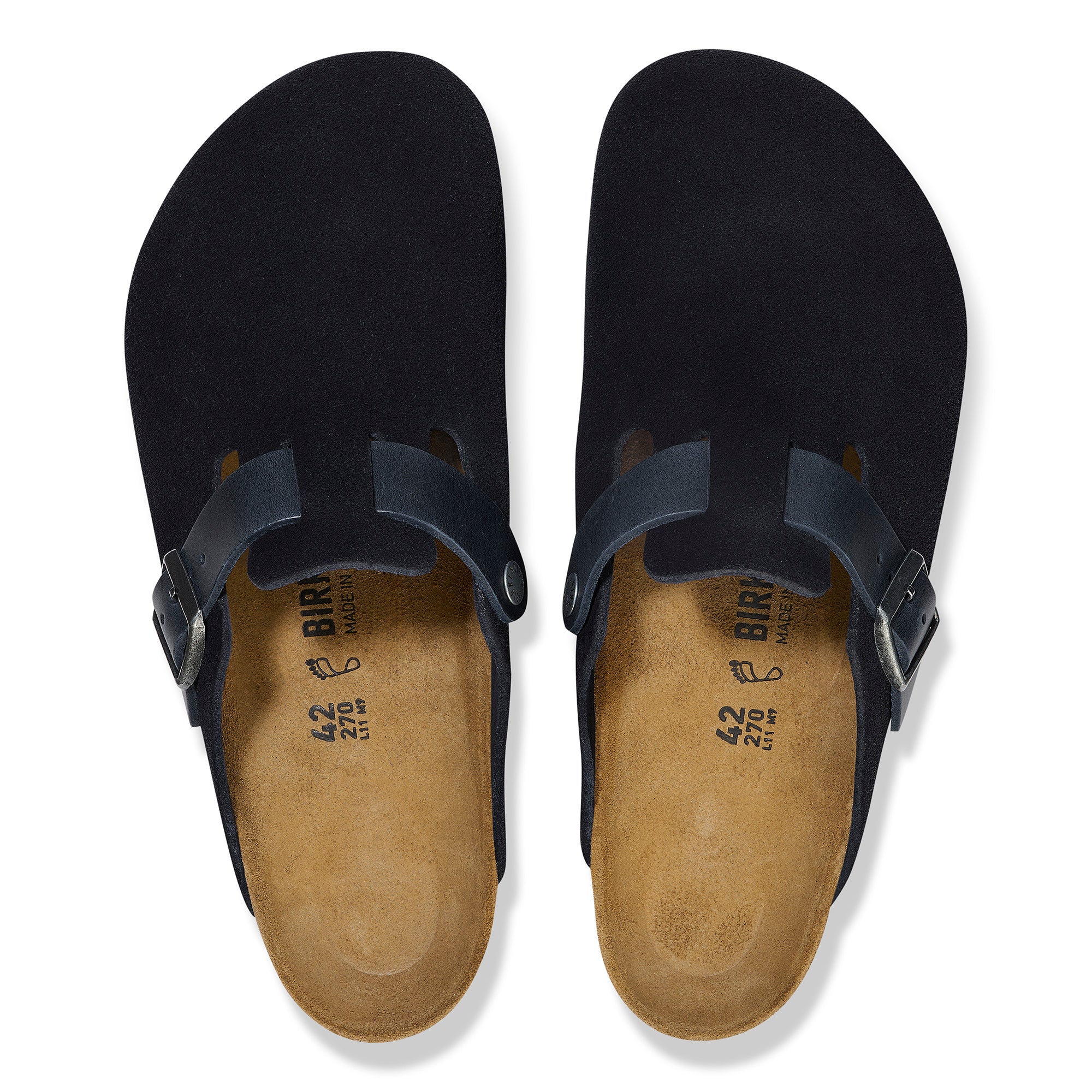 Men's Birkenstock Boston – Midnight Leather | Plaza Shoe Store