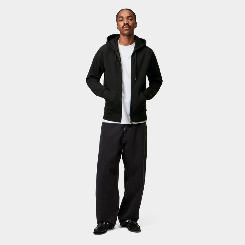 Carhartt WIP ジップアップパーカー HOODED CHASE JACKET ブラック