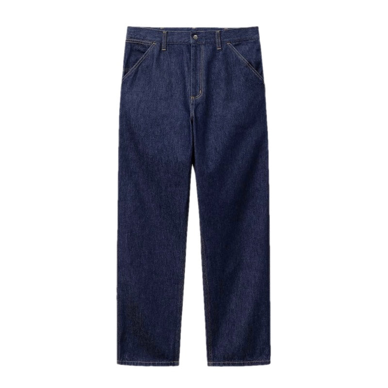 Carhartt WIP デニムパンツ SINGLE KNEE PANT ブルー | ストリート