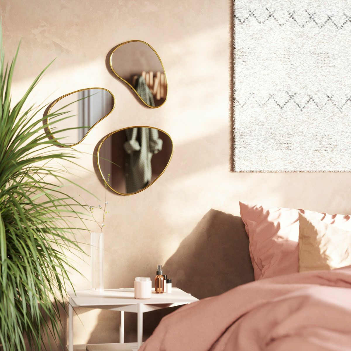 Umbra(アンブラ)/フーバ ペブルミラー3セット | +CASA [プラスカーサ