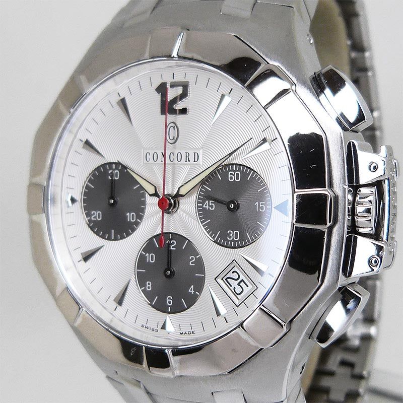 中古コンコルド【CONCORD】 10.H7.1892 サラトガ クロノグラフ SS×WG