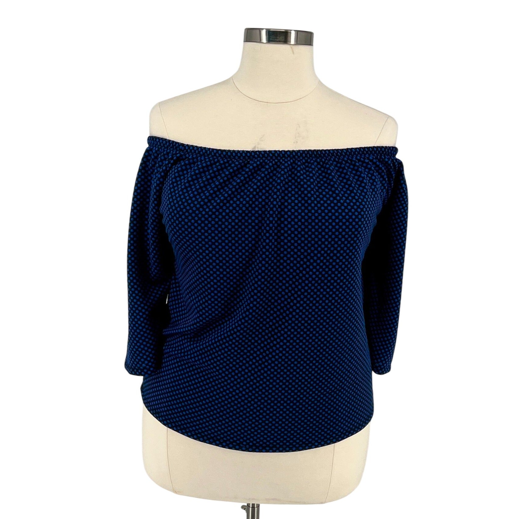 Rebdolls - Navy & Black Off-Shoulder Top (5X) – Plus Size Pretty