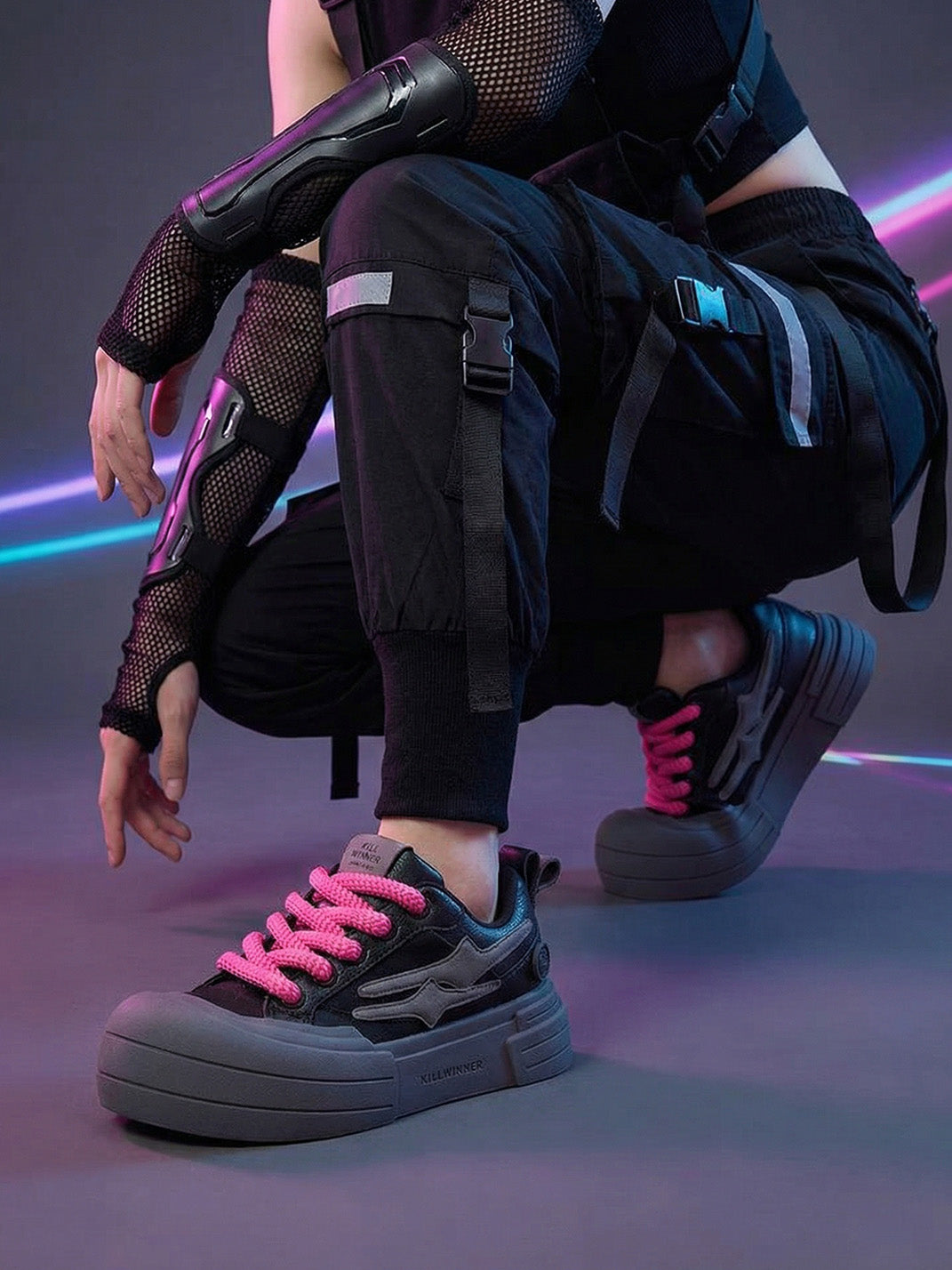 KILLWINNER-Smile Life Sneaker-Black Samurai