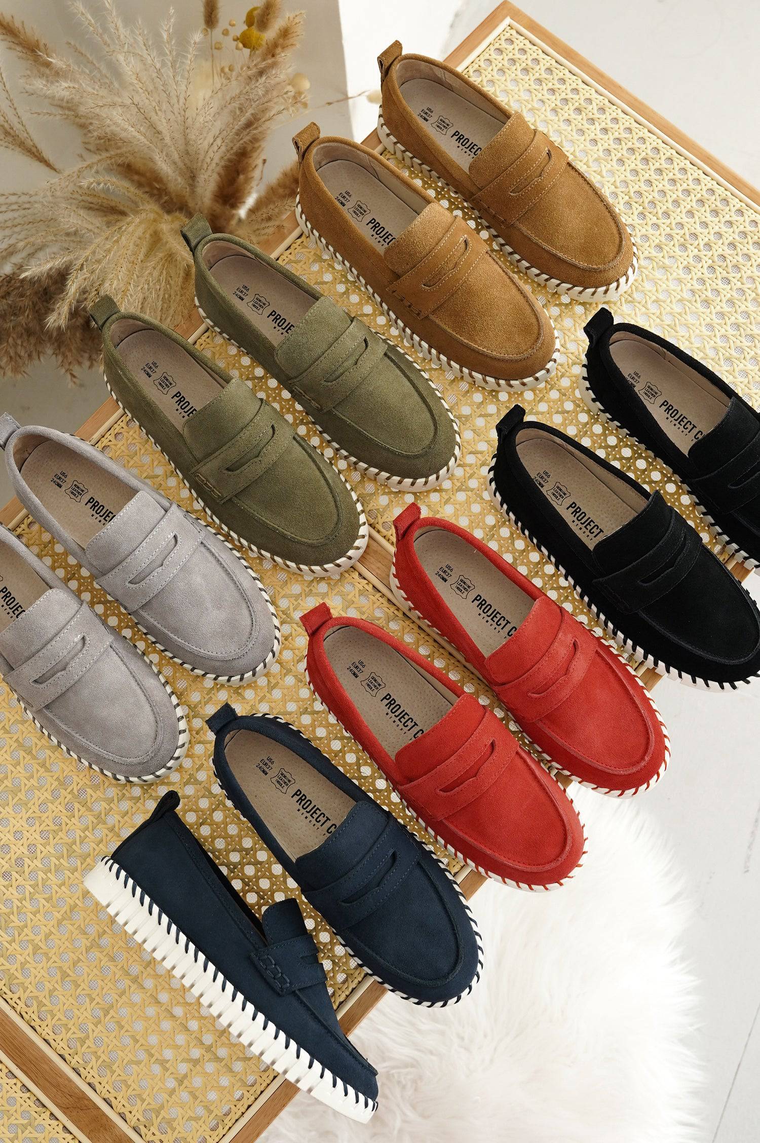 Women's Leather Loafers | Memory Foam & Non-Slip | Project Cloud