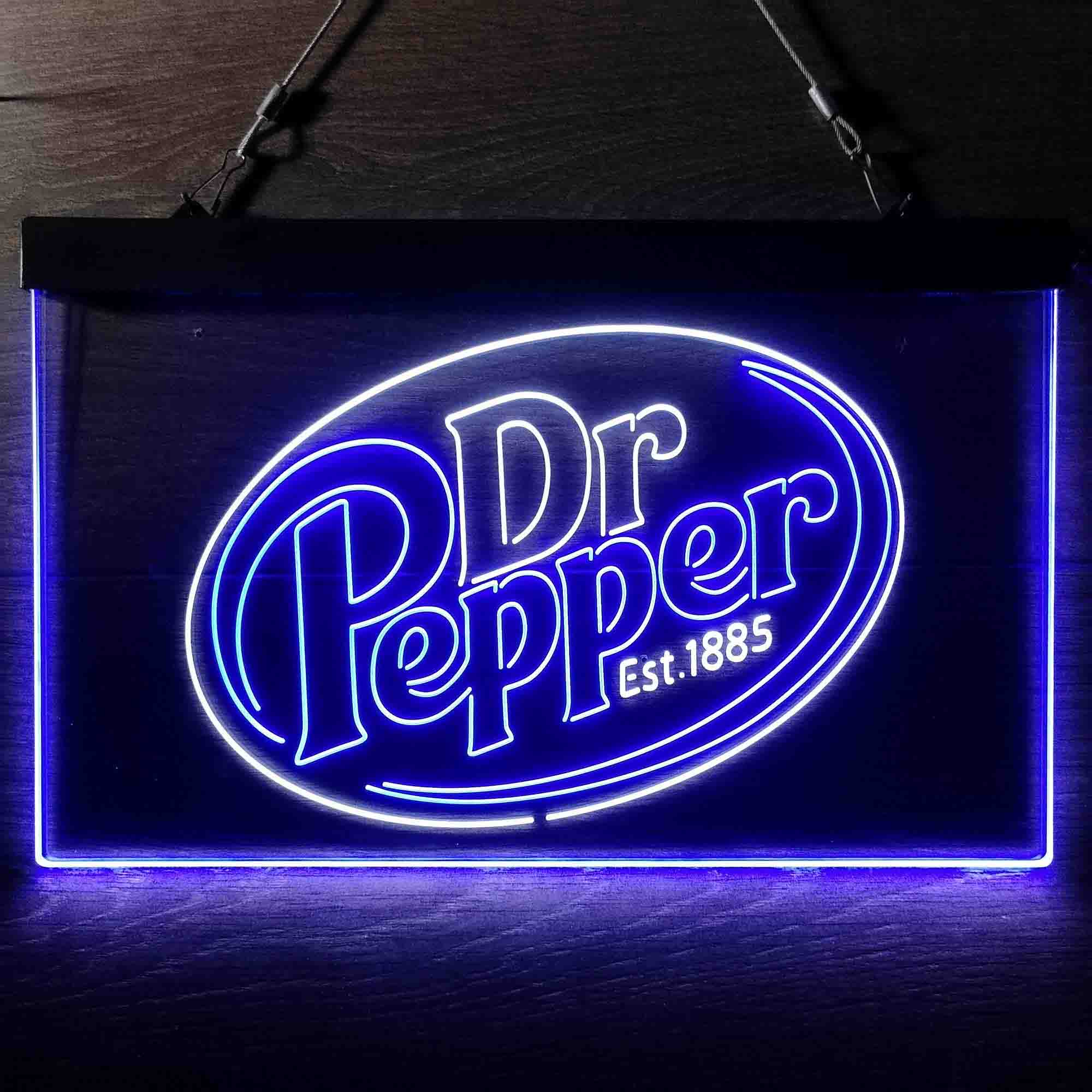 Dr Pepper Est 1885 Neon-Like LED Sign | Home Bar Gift