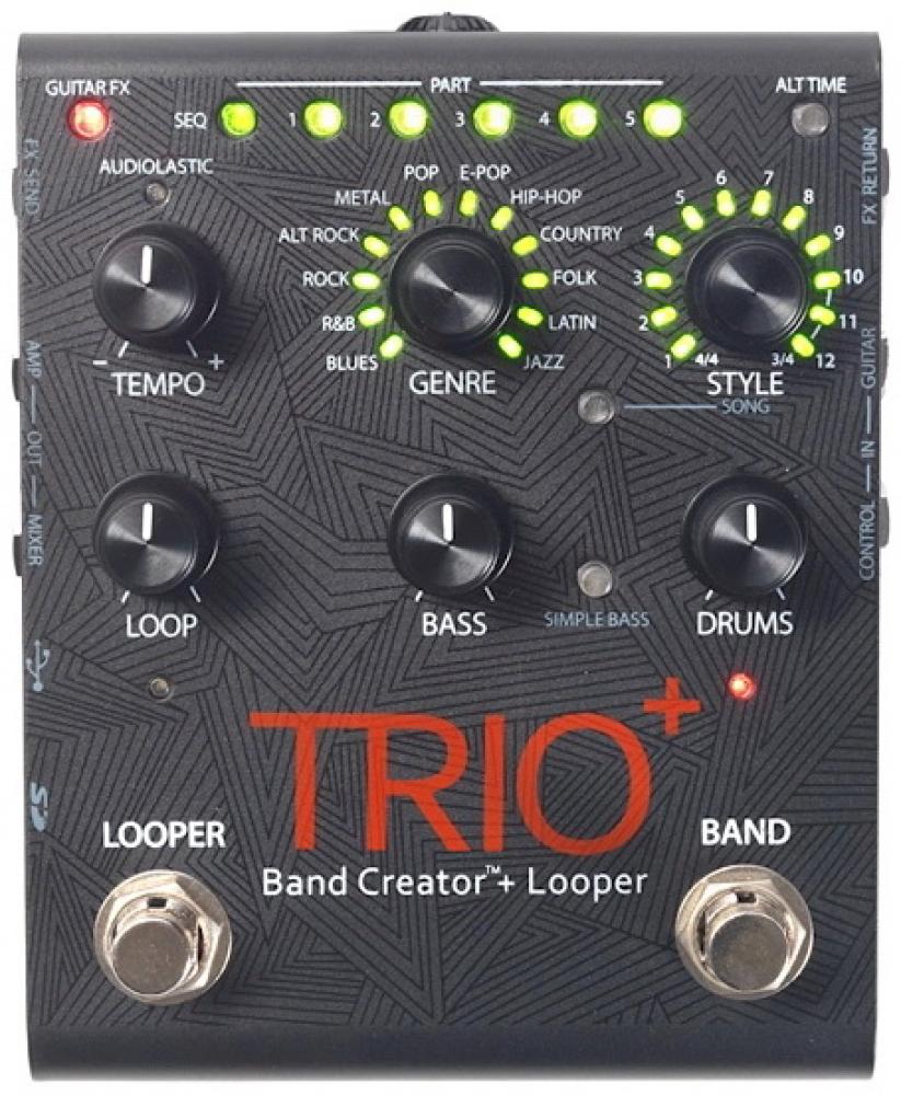 Digitech TRIOPLUS Pedal de Guitarra Band creator y Looper – Promusic