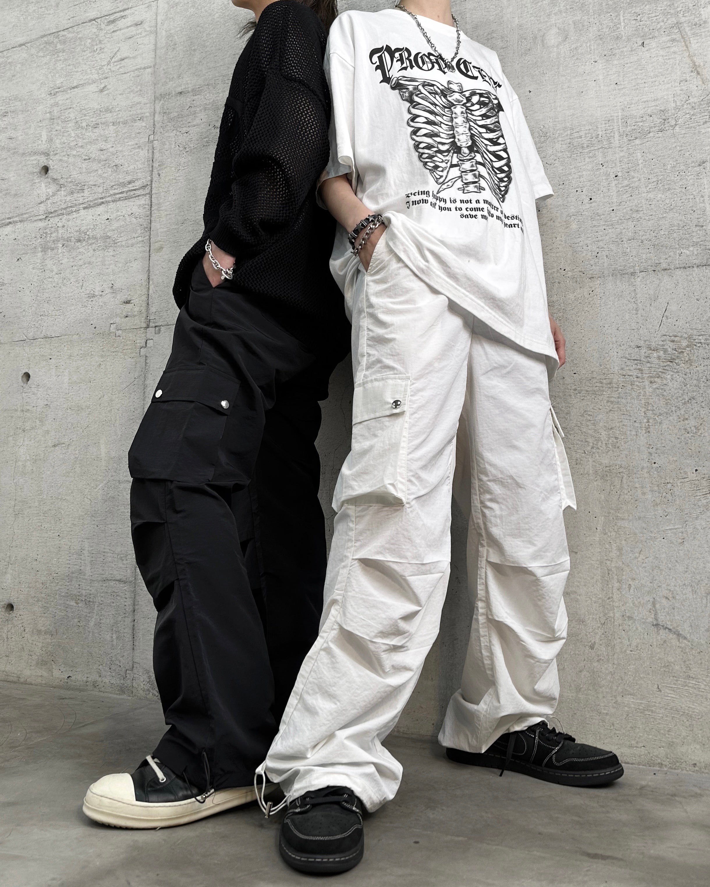 Snap Cargo Pants ホワイト – PROPCELL