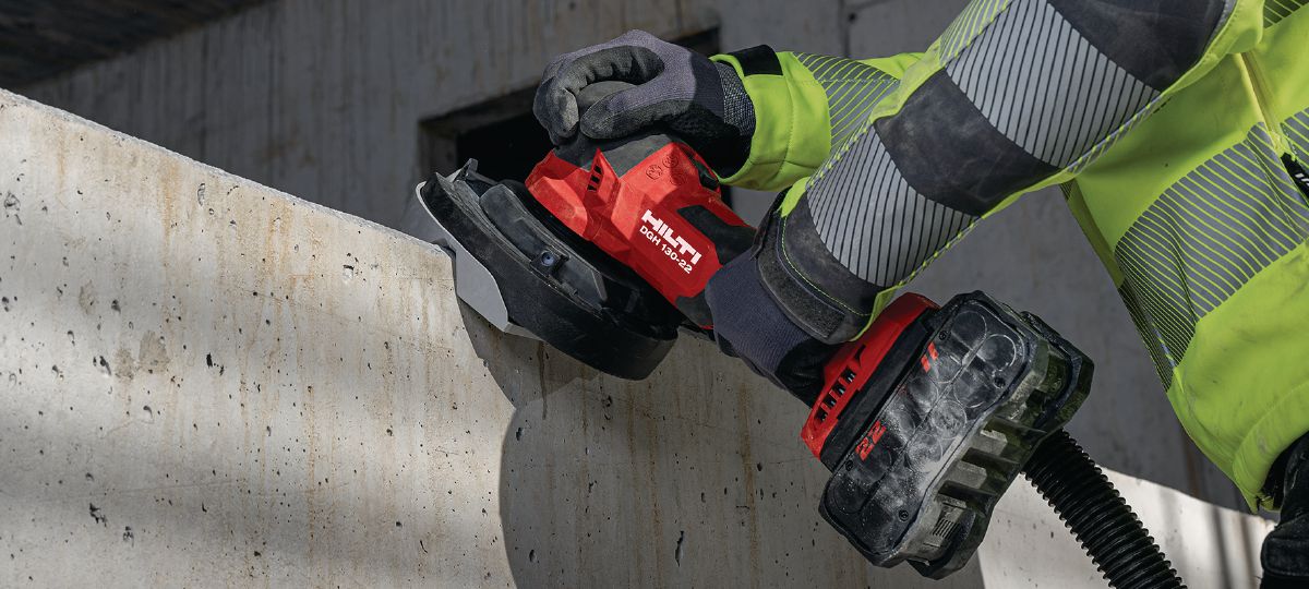 DGH 130-22 Cordless concrete grinder - Grinders and sanders