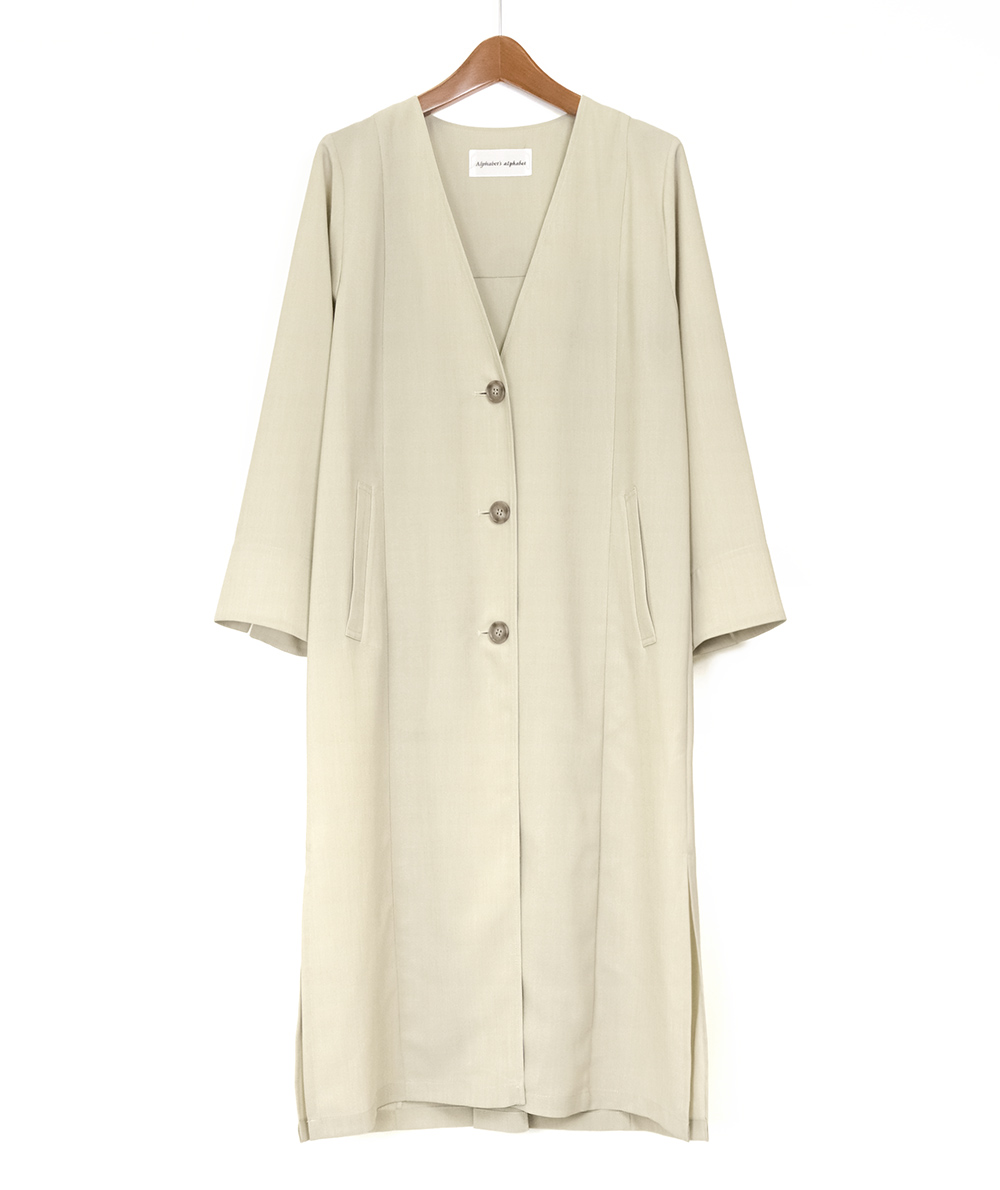 ベルト付きロングコート(ジャケット・コート) | Alphabet's alphabet