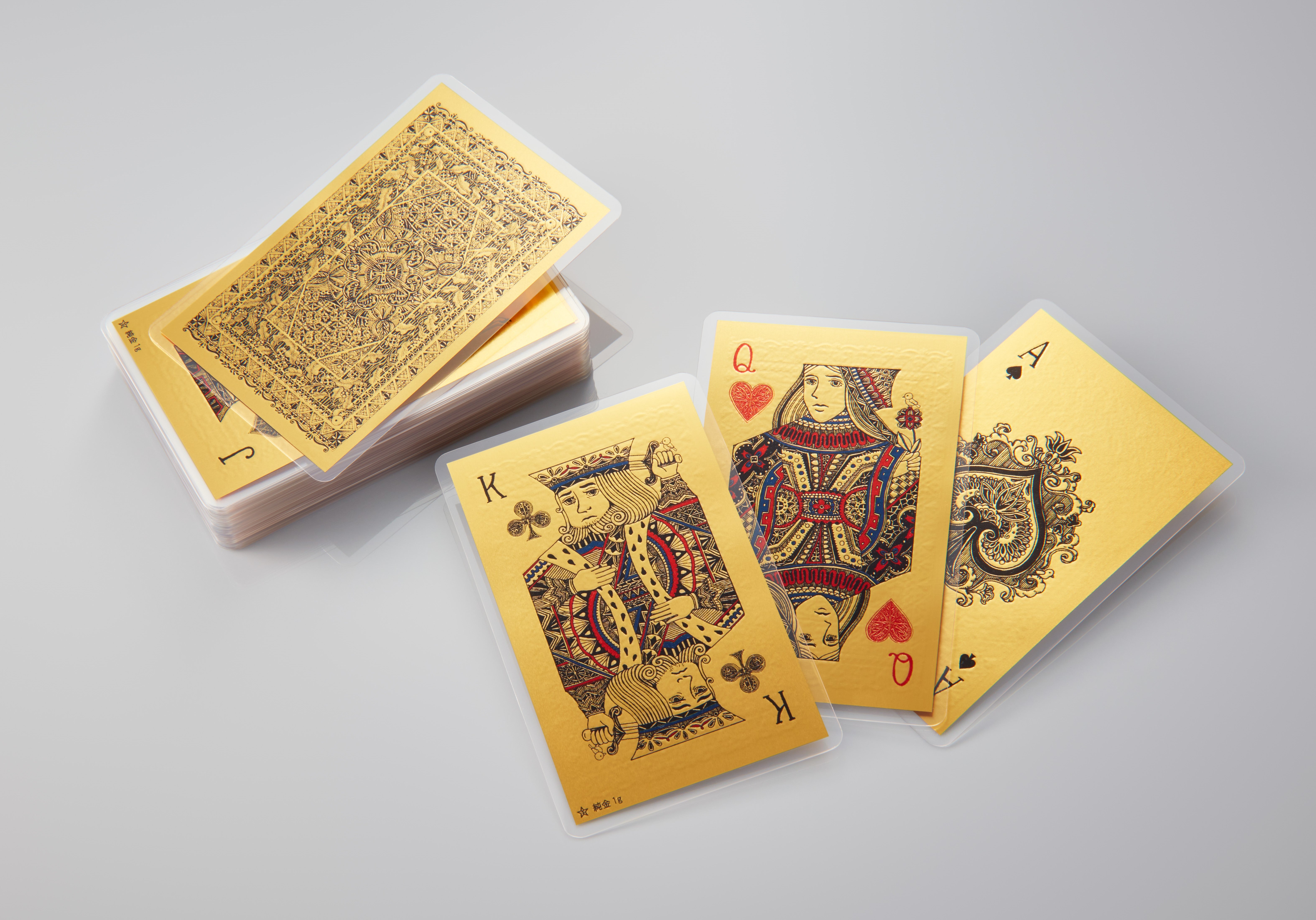 純金 プレイングカード（トランプ）」と「K18ダイス」を2024年9月18日