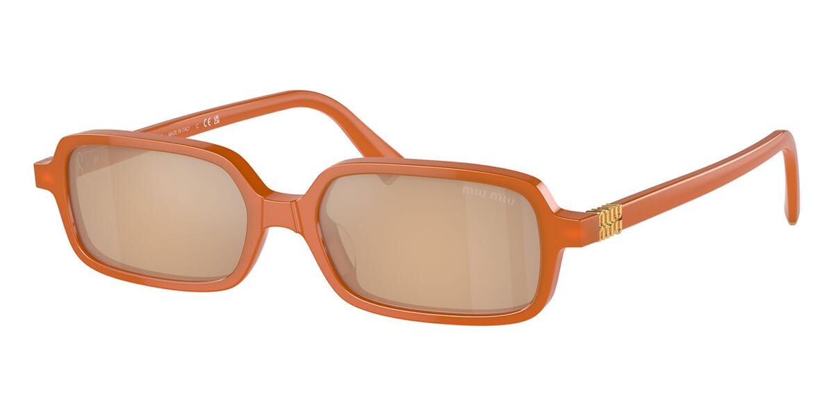 Miu Miu Regard Brown Sunglasses With Mirror Lenses | MU 11ZS