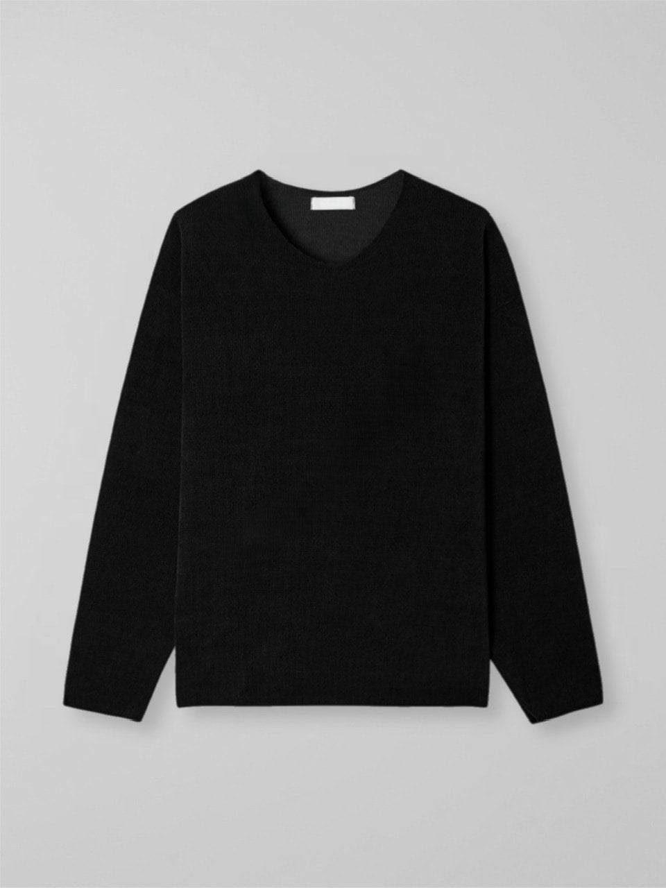 大阪店WEB限定受注制【Chikashitsu +】simple deck v neck knit