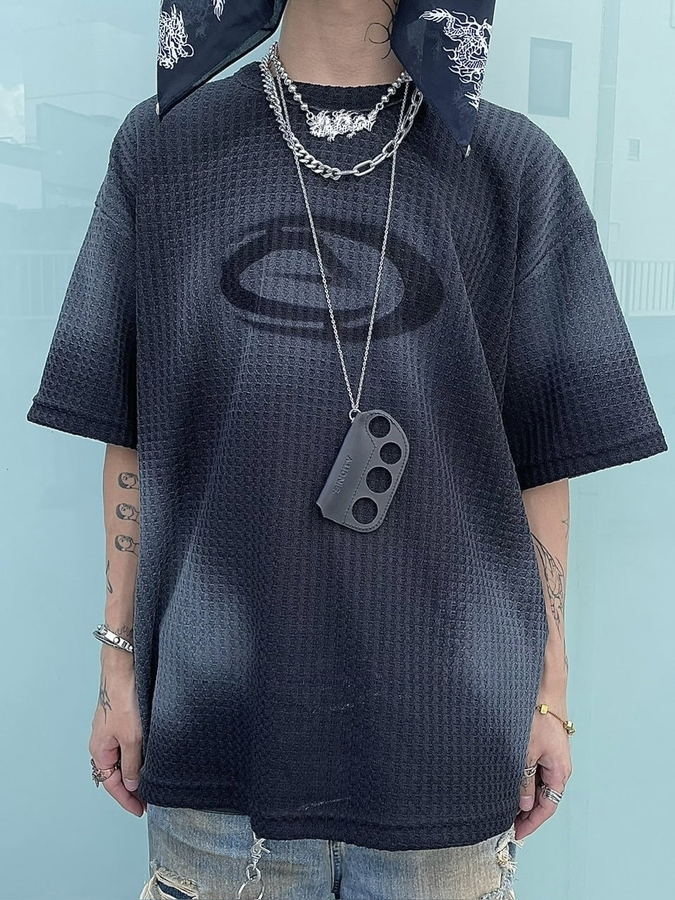 受注制【Never mind the XU】washing waffle tee (3color) – PRESSING