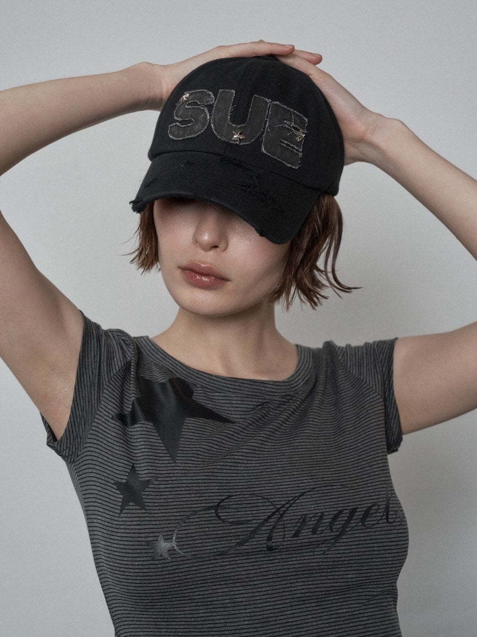 SETUP‐EXE】SUE STAR BALL CAP / 【セットアップエグゼ】スースター