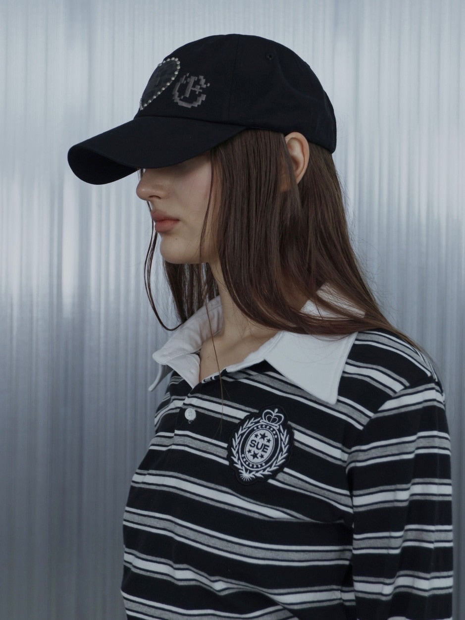 SETUP‐EXE】LEO APPLIQUE BALL CAP / 【セットアップエグゼ】レオ