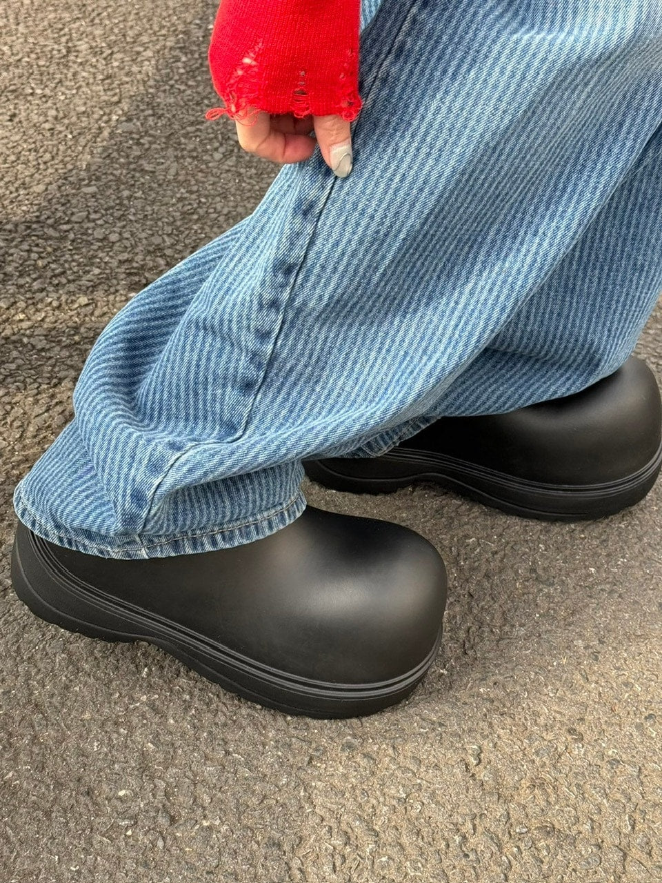 受注制【Chikashitsu +】volume sole clog shoes / 【チカシツプラス