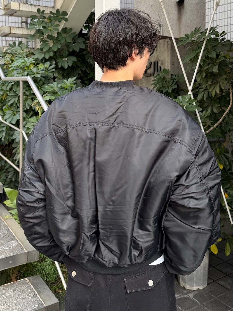 東京店WEB限定受注制【Chikashitsu +】cropped ma-1 jacket