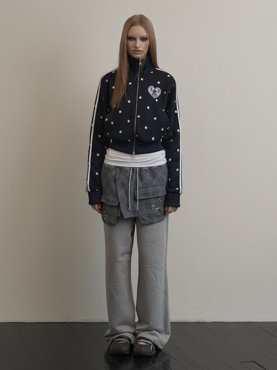 SETUP‐EXE】STAR SPORTY ZIP-UP / 【セットアップエグゼ】スター