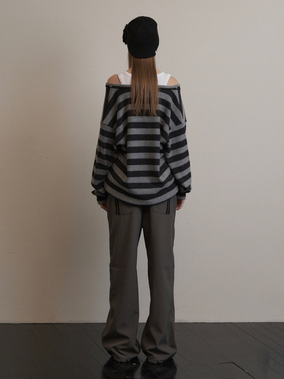 SETUP-EXE】STRIPE V-NECK MTM / 【セットアップエグゼ】ストライプ