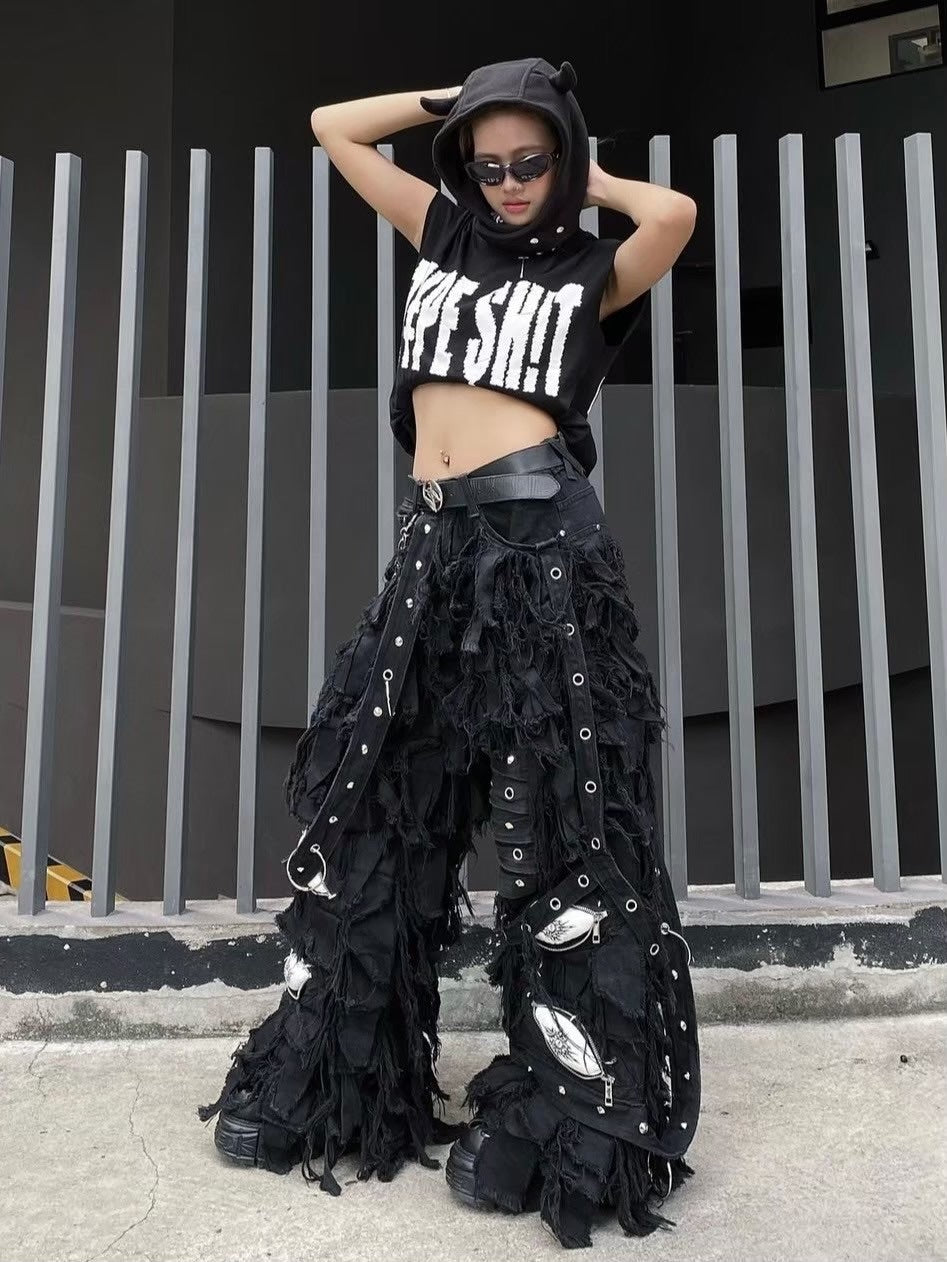 UNIZ】BLACK MONSTER PANTS / 【ユニズ】ブラックモンスターダメージ