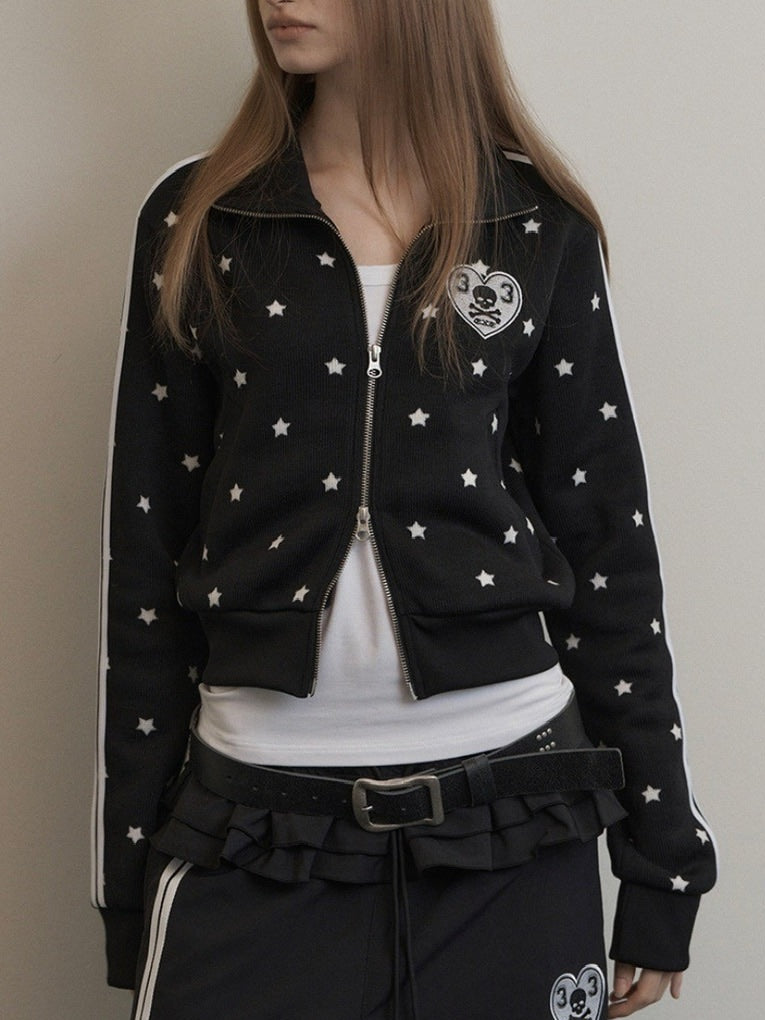 SETUP‐EXE】STAR SPORTY ZIP-UP / 【セットアップエグゼ】スター