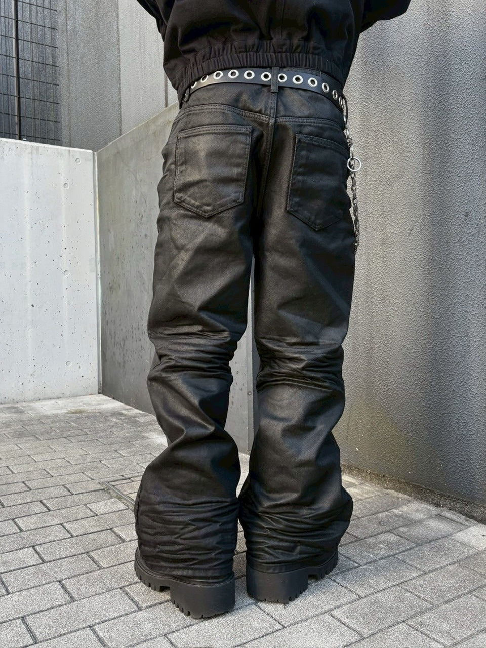 受注制【nmtc +】coating straight denim pants / 【エヌエムティー