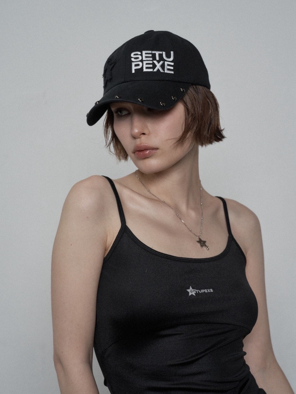 SETUP‐EXE】STUDDED LOGO BALL CAP / 【セットアップエグゼ】スタッズ