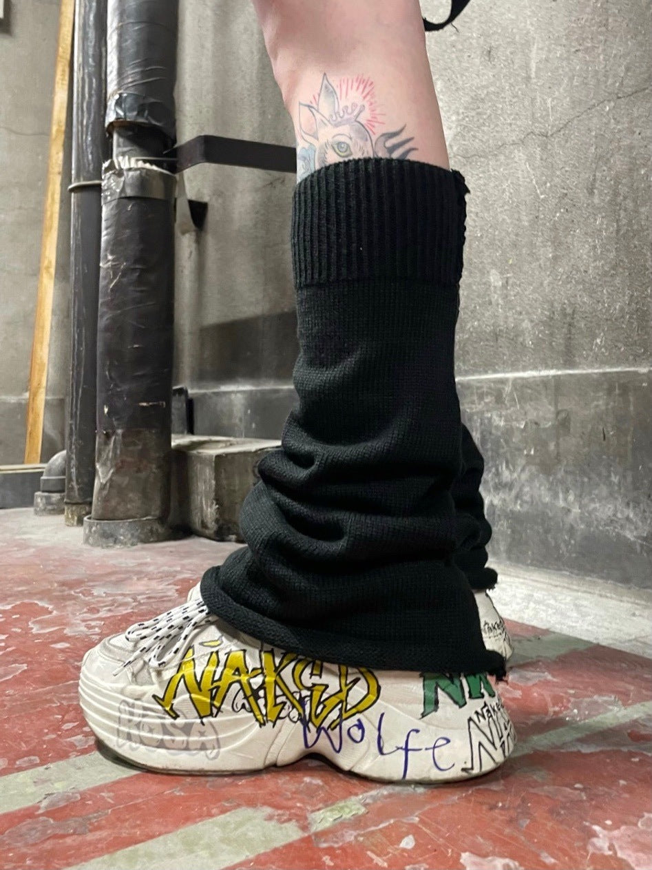 受注制【Never mind the XU】flare leg warmer (4color) / 【ネバー