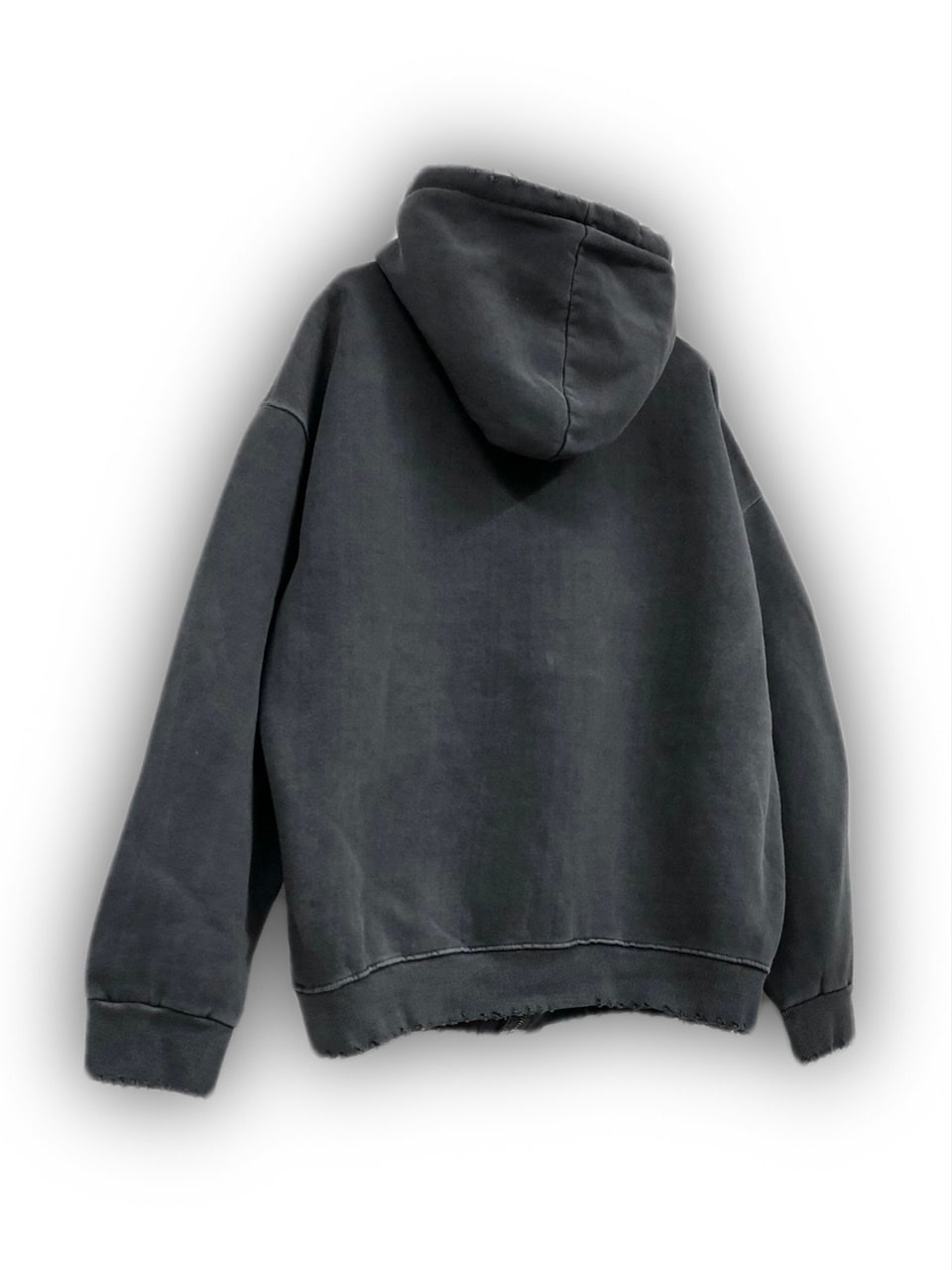 受注制【Never mind the XU】damage zip hoodie (3color) – PRESSING