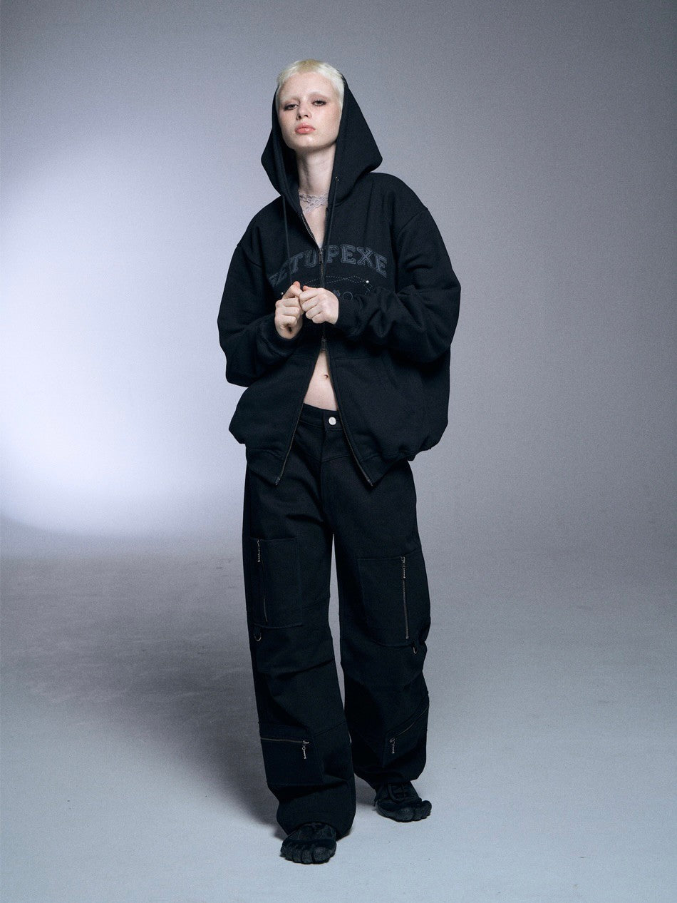 SETUP‐EXE】OVERSIZED TWO-WAY ZIPUP HOODIE – PRESSING WEB SHOP