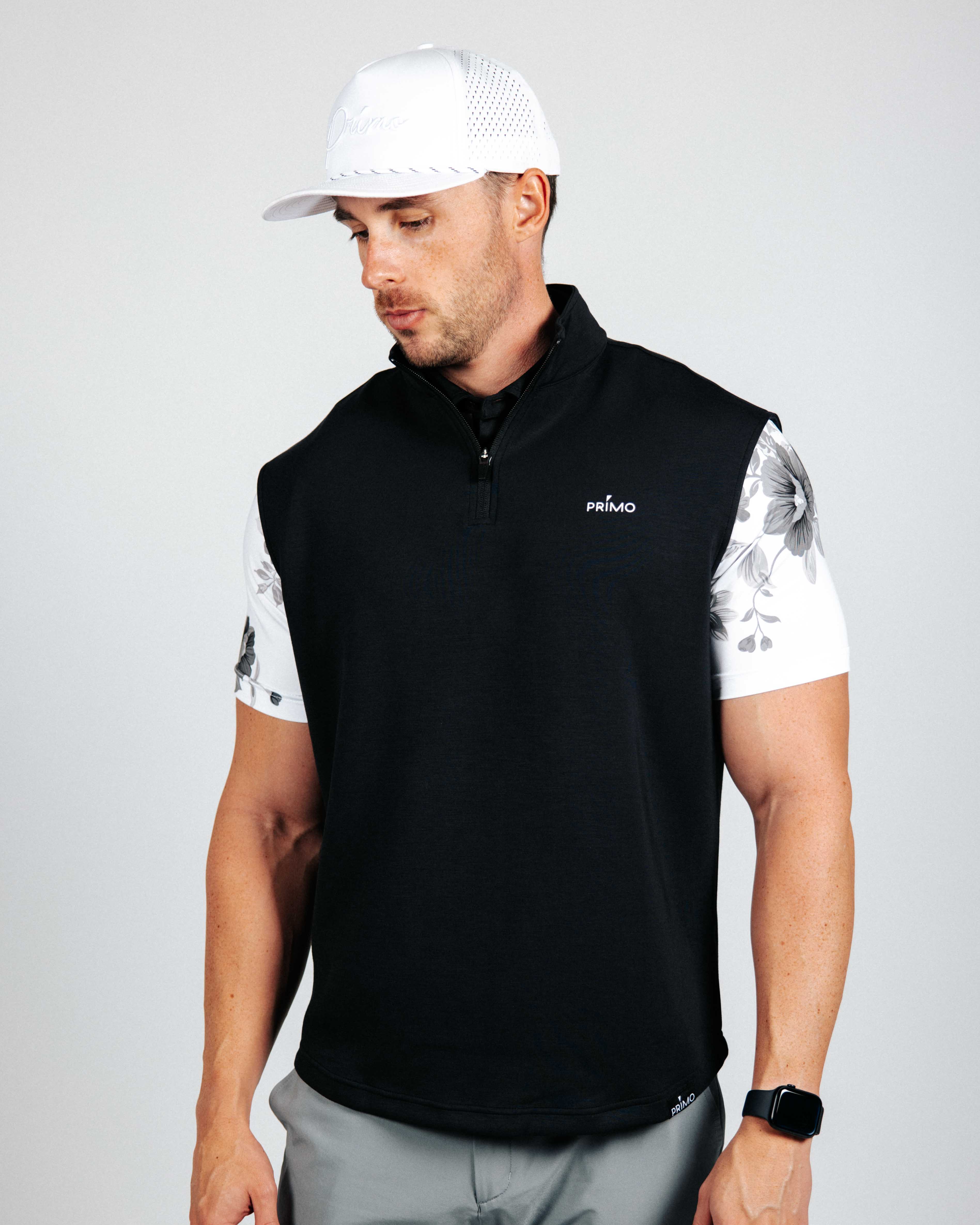 Black Quarter Zip Vest – Primo Golf Apparel