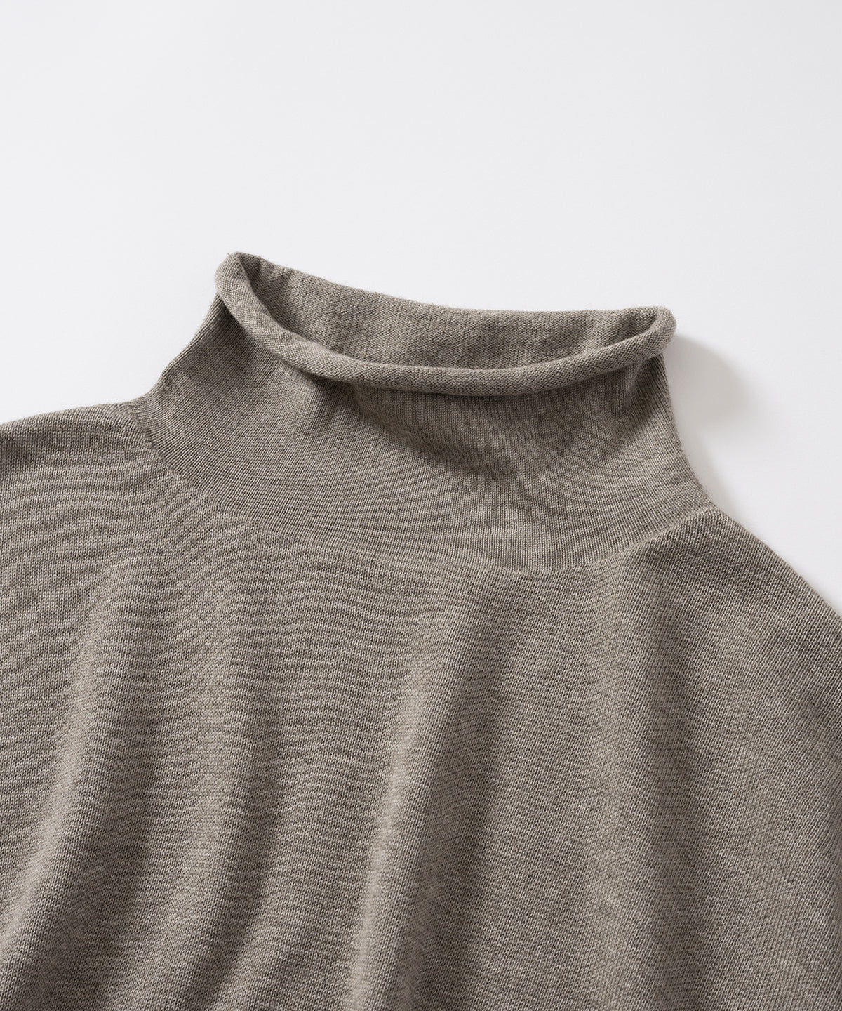 フォレストグレイニットタートルプルオーバー / オーガニックコットン