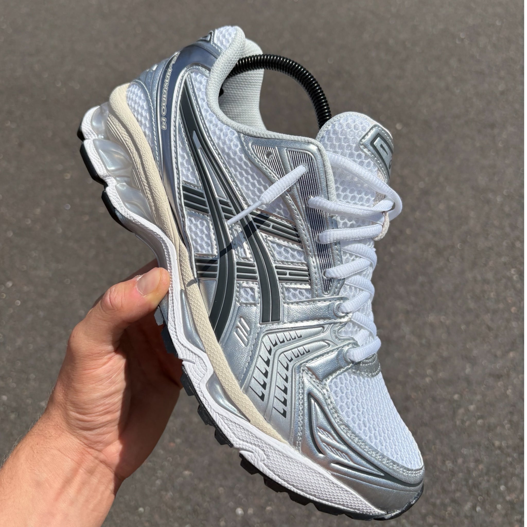 Asics Gel Kayano 14 White Graphite Grey – Pristine Fits